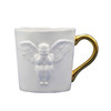 稀奇艺术好乐杯骨瓷杯双面男天使浮雕骨瓷杯创意优雅男士水杯 商品缩略图0