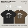 RS男装|2023夏季230克纯棉美式潮牌高街字母网点印花短袖宽松t恤 商品缩略图2