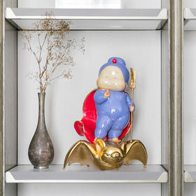 稀奇艺术瞿广慈作品《大福将》mini桌面摆件饰品礼物创意手办