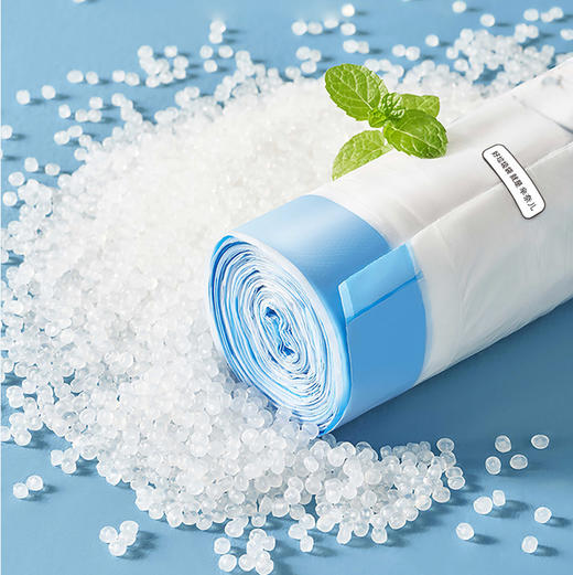 「100只装！特厚款」芈奈儿印花垃圾袋 大卷一次性加厚抽绳式厨房不脏手塑料背心袋居家日用收纳整理 商品图2