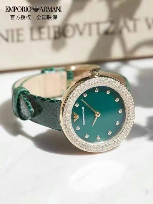 🇺🇸1050包邮！阿玛尼AR11419满天星手表 ，佟丽娅大美女同款，复古祖母绿 商品图3