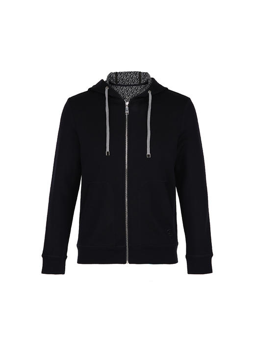 callisto藏青弹力针织连帽夹克 FRFEJ122C 商品图3