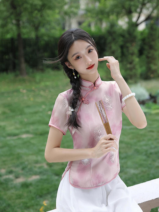 日常修身，出游改良轻薄小上衣夏两件套XL-23215 商品图2