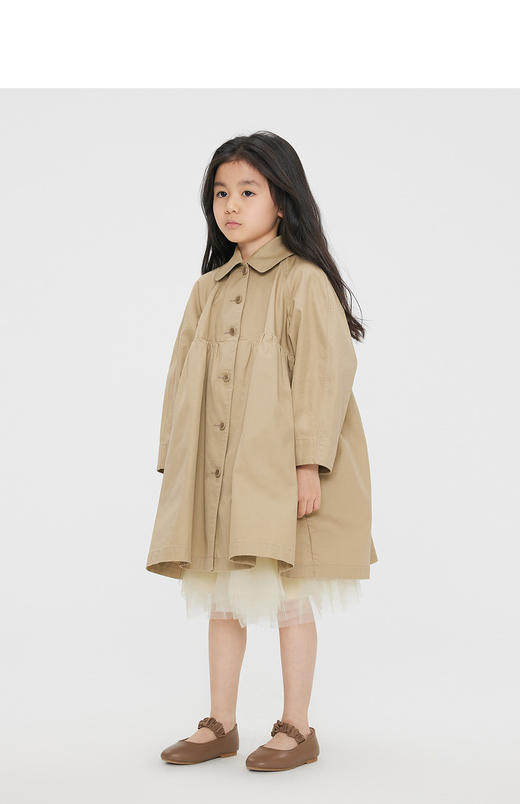 jnby  23年秋款  气质中长款风衣  1N7910390 商品图5