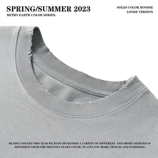 RS男装|320克重磅美式高街复古洗水做旧短袖T恤男女宽松街头半袖t 商品图1