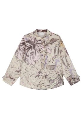 jnby  23年秋款  原创印花长袖衬衣  1N7210410