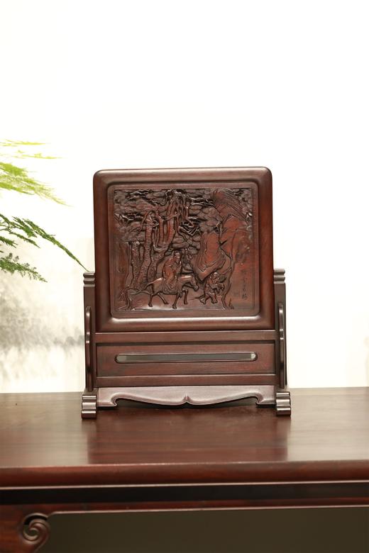 踏雪寻梅° 明式简座小插屏 商品图0