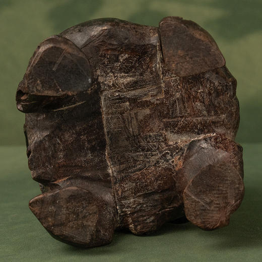 清 红木嵌螺钿根结形盖盒 商品图4