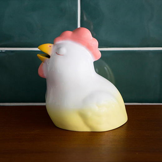 稀奇艺术陶瓷摆件向京作品《梦幸福-鸡》存钱罐配礼物包装 商品图2