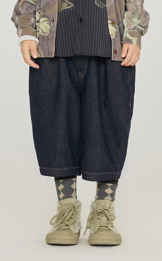 jnby  23年秋款  宽松牛仔中裤  1N7E11350 商品图5