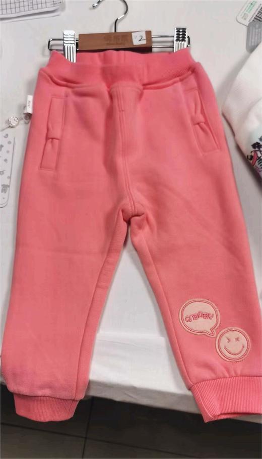 棉果果冬季女童大毛圈抓绒长裤M422200218685 商品图2