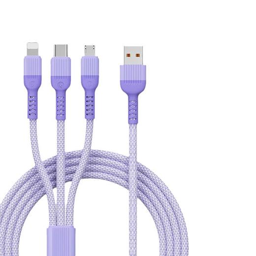 「三合一！66W快充」数据线三合一充电线 66W快充适用于苹果华为安卓手机 一拖三数据线数码配件 商品图4