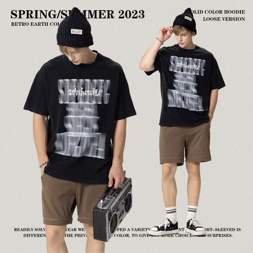 RS男装|重磅270克复古水洗做短袖t恤美式高街宽松休闲男士潮牌t恤 商品图4