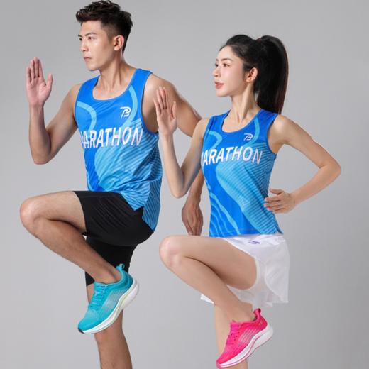 A001新款 破三体育高端男女装无袖背心夏季速干型薄款透气跑步健身运动上衣 商品图2