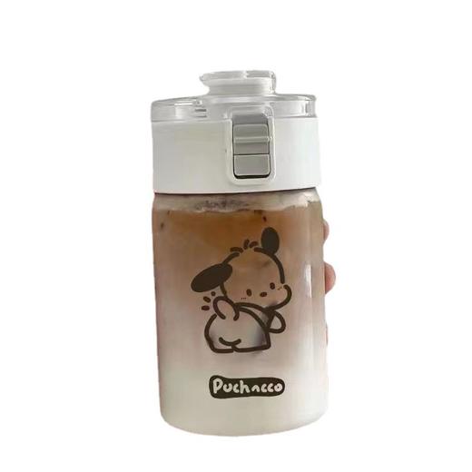 「大小两款！小众设计感」新款塑料杯子 ins风颜值便携带茶隔耐温简约水杯餐饮用具 商品图4