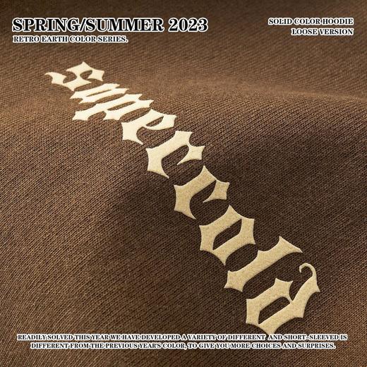 RS男装|2023春夏270g品质植绒印花短袖复古美式潮牌宽松男女T恤 商品图2