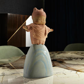 稀奇艺术瞿广慈作品《上帝保佑你》人物雕塑桌面摆件艺术礼品盒