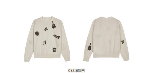 jnby  23年秋款  保暖舒适长袖套头毛衫  1N7313330 商品图11