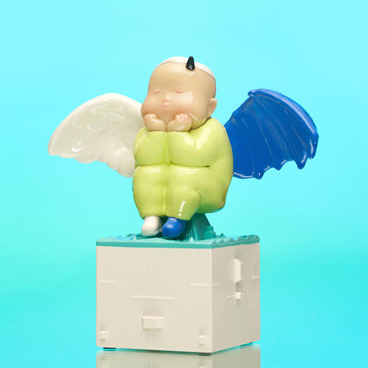 稀奇艺术《双子座》恶魔独角小天使十二星座新居礼品客厅装饰摆件 商品图1