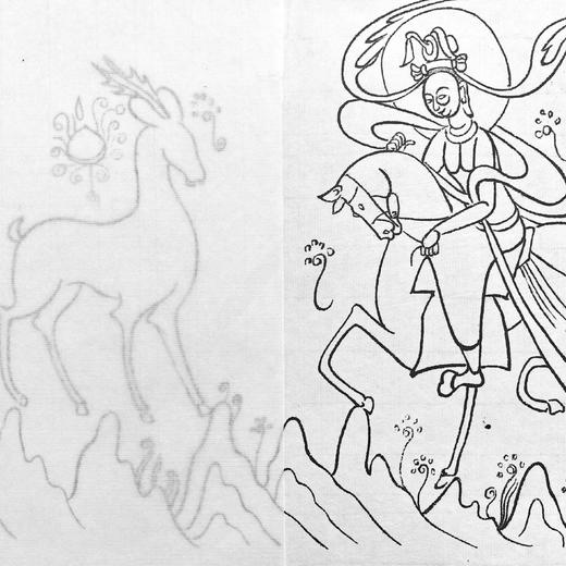敦煌九样白描临摹体验套装 · 敦煌九样 商品图2