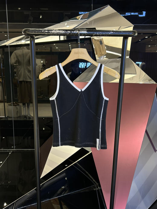 V领拼接针织背心 商品图0