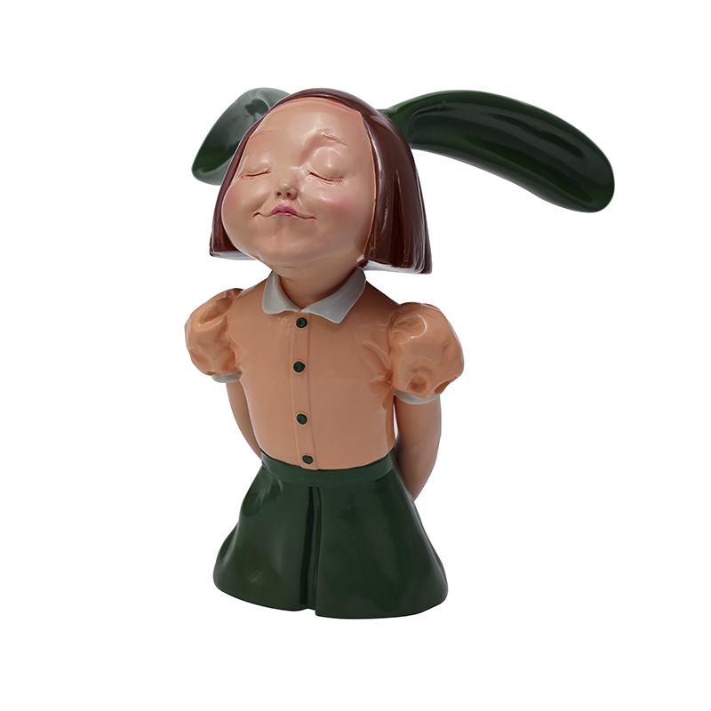 稀奇艺术向京作品《我看到了幸福》-青橄榄限量版 雕塑