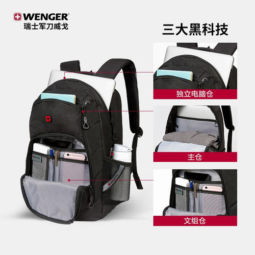 威戈Wenger商务双肩包14英寸笔记本电脑大容量防泼水 商品图4