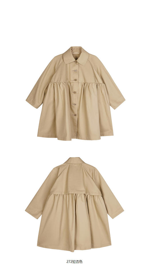 jnby  23年秋款  气质中长款风衣  1N7910390 商品图7