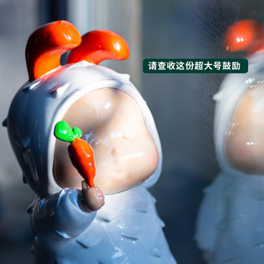 稀奇艺术瞿广慈雕塑作品《我很乖-大大赞》大号桌面摆件高端礼品 商品图4