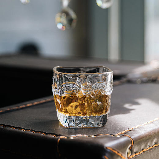稀奇艺术 方形威士忌酒杯古典复古创意酒杯水晶玻璃杯 商品图1