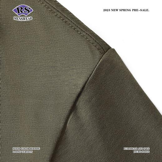 RS男装|2023夏季新款左胸牙膏绒刺绣印花短袖日系休闲潮牌T恤男女 商品图3