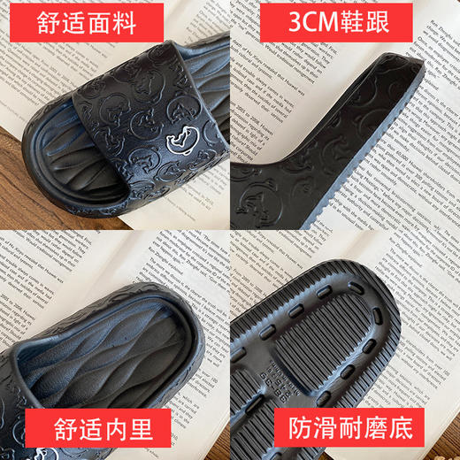 夏季必备，舒适防滑！新款家居拖鞋，eva材质，柔软舒适，防滑耐磨，凉爽透气，情侣款式，让你和TA一起享受舒适时光。 商品图4