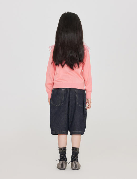 jnby  23年秋款  甜美混纺短款开襟毛衫  1N7313070 商品图5