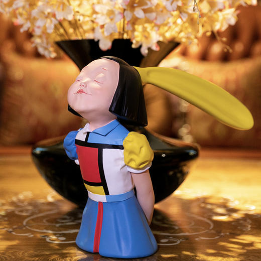 稀奇艺术限量版雕塑摆件《我看到了幸福》-蒙德里安情书 商品图0