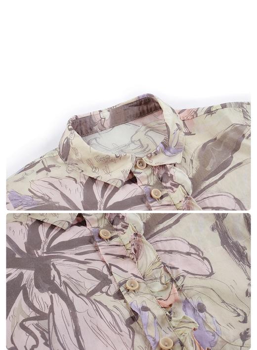 jnby  23年秋款  原创印花长袖衬衣  1N7210410 商品图5