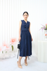 B--千年情话—梁祝绀色排褶无袖连衣裙LZ3S18 商品缩略图0