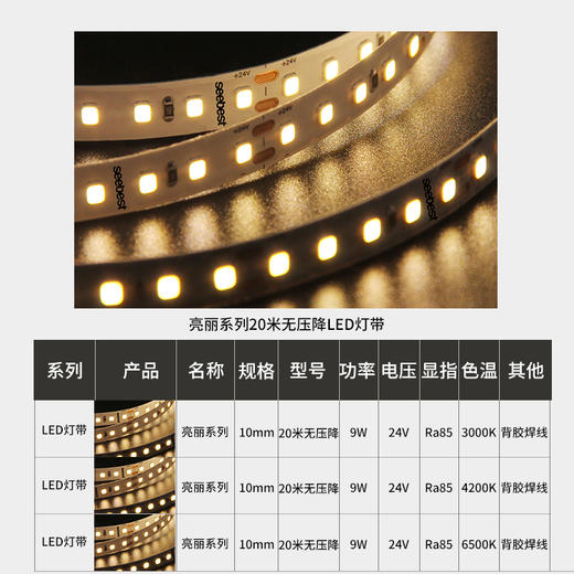 亮丽系列/20米无压降灯带(4200k/6500k停产) 商品图5