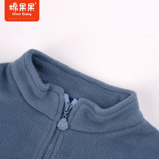 棉果果秋季新品男童外套+摇粒绒内胆外套一衣三穿（两件套）保暖冲锋衣外套大衣M312100323462 商品图3