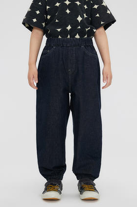 jnby  23年秋款  束脚宽松牛仔长裤 1N7G12730