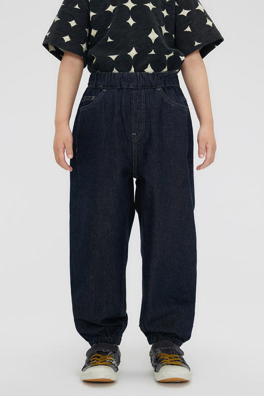 jnby  23年秋款  束脚宽松牛仔长裤 1N7G12730 商品图0