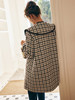 OLrain欧芮儿法式格纹外套女秋冬2022新款复古撞色粗花呢中长大衣 商品缩略图2