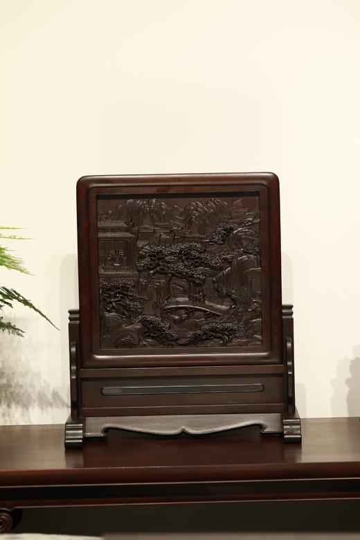 风雅徽州°精座&简座&明式酸枝插屏 商品图0