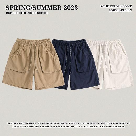 RS男装|日系工装短裤 2023夏季美式复古高街潮牌宽松男式休闲短裤 商品图2