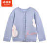 棉果果秋季新品女童抗起球丝光包芯纱提花可爱棉线开衫毛衣M322161523410 商品缩略图1
