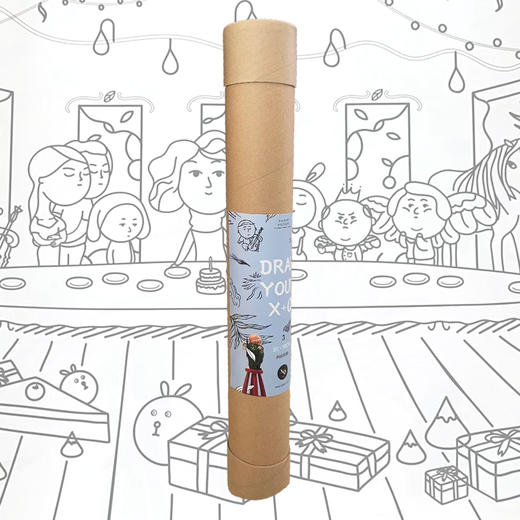 稀奇艺术儿童涂鸦画卷超大图纸素描艺术画纸礼盒创意礼品 商品图2