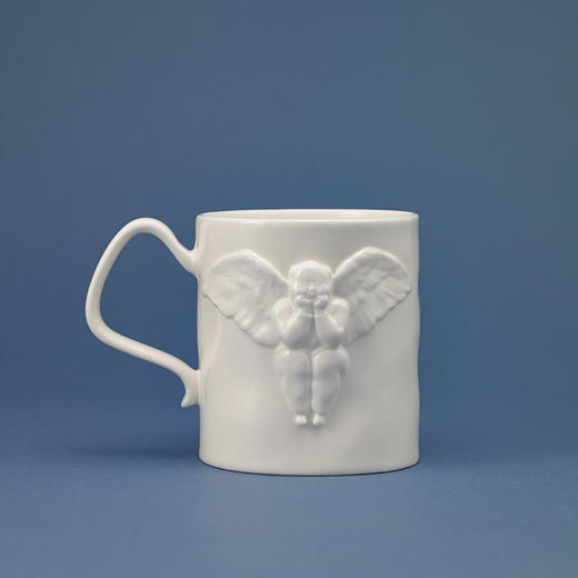 稀奇艺术纳米釉红茶艺术情侣骨瓷一杯子天使浮雕杯精美 商品图0