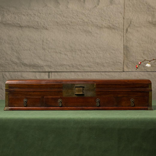 清 黄花梨盝顶文房机关箱 商品图0