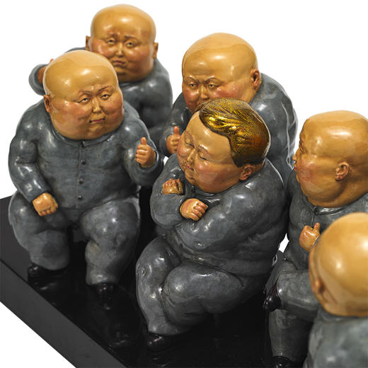 稀奇艺术限量版瞿广慈《發！》家居装饰桌面收藏款雕塑摆件居家 商品图2