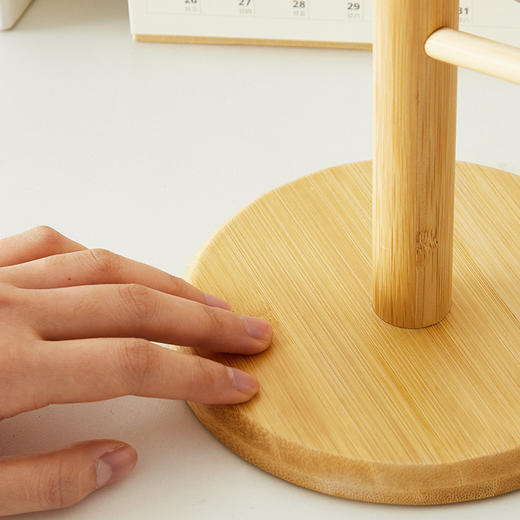 「楠竹材质！颜值派」杯架家用水杯架倒挂沥水置物架收纳整理咖啡茶杯架玻璃马克杯挂架 商品图4