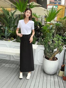 08718#色布半身裙